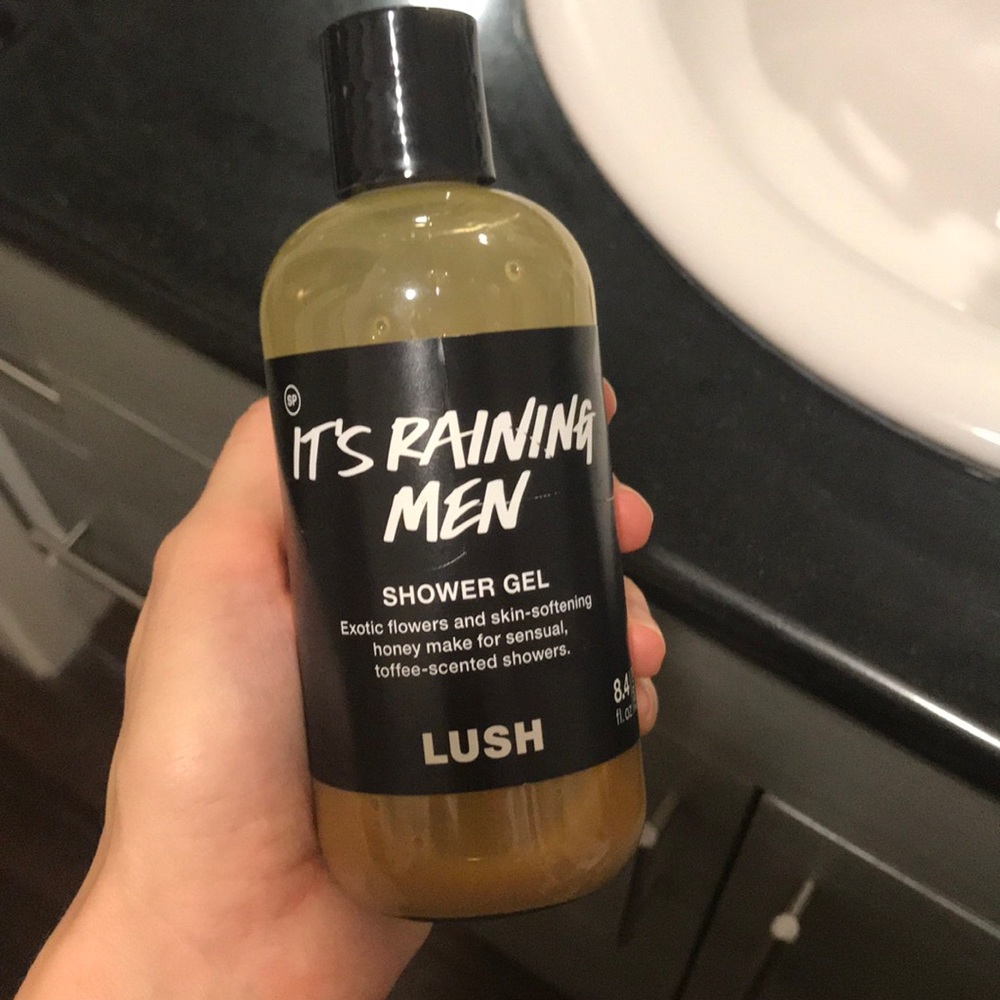 Lush raining men gel & daddy-o purple shampoo